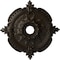 Ekena Millwork Benson Classic Medallion (Canopies up to 6 1/2"), 28 3/8"OD x 3 3/4"ID x 1 5/8"P, Stone Hearth CM28BESHF - alternate 1